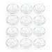 Hosley Set of 12 Clear Glass Pillar Plates - 4
