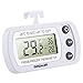 GDEALER Digital Refrigerator Thermometer Room Fridge Freezer Thermometer with Hook Max/Min, Waterproof, High Accuracy, Wide Range, Mini Design