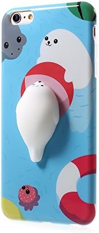 iPhone 7 Plus Case with Finger Decompression Squishy 3D Cute Seal, Great Gift for ADD, ADHD, Anxiety and Autism Adult Children