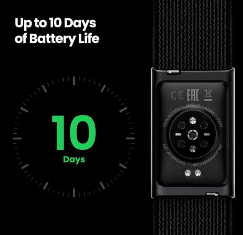RizqMart Smart Fitness Tracker Watch for Men & Women, 24/7 Heart Rate & Sleep Monitor, 27 Sports Modes, 10-Day Battery, Waterproof Activity Tracker for Android