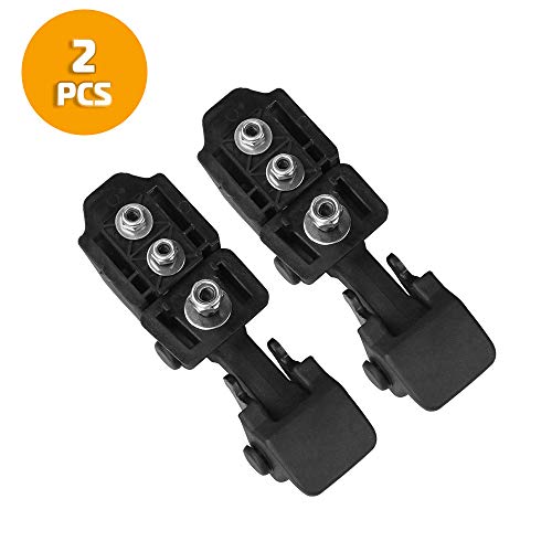 Black Hood Catch for 1997, 1998, 1999, 2000, 2001, 2002, 2003, 2004, 2005, 2006 Jeep Wrangler TJ - Hold-Down Hook Latch Pair G013JP Replaces#55176636AD, 68038118AA, 42422