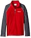 Columbia Big Boys' Glacial Half Zip Fleece Jacket, Mountain Red/Graphite, Medium