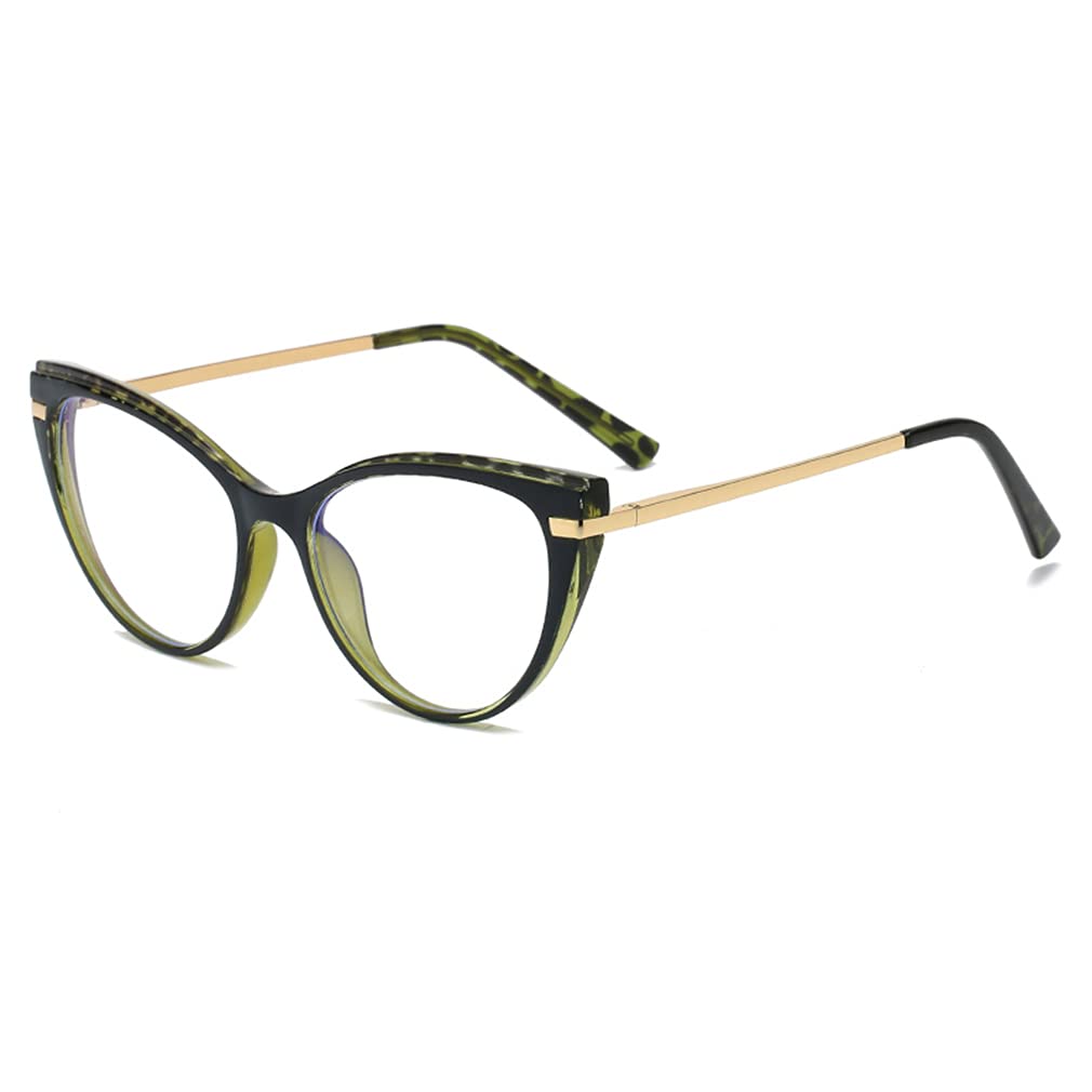 LJCZKA Blue Light Blocking Glasses Cat Eye for Women, Anti Blue Light Glasses Computer Eyeglasses Clear for Anti Fatigue and Eyestrain