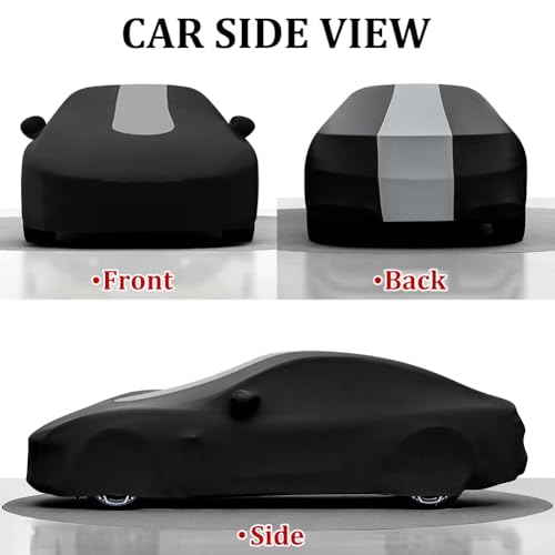 WinPower Interior Full Cover 4.90-5.30 M Saloon Car Cover Breathable Stretchable Elasticity Protection Anti-Dust Anti-Scratch for Garage Cars, 1 Piece