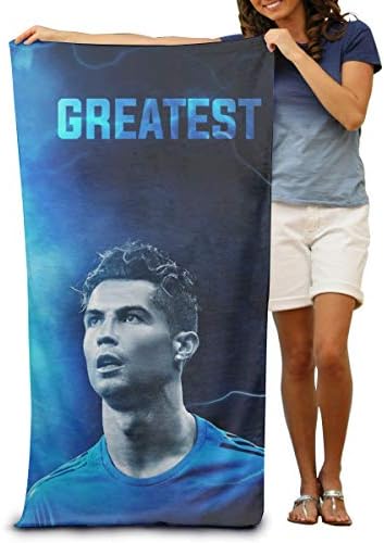SHELLBOY Greatest Football Player No.7 Jersey Personalized Microfibre Pool Beach Towel Quick Dry Bath Towel Sand Proof 32" x 52"