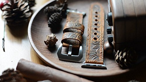 handmade Genuine Leather strap Apple Watch Band iwatch 38mm 22mm mens Watch Strap iWatch Band Accessory iWatch Strap brown01