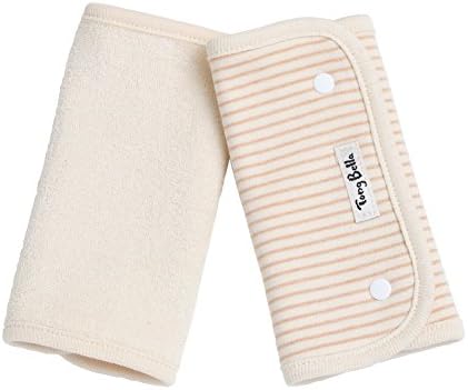 TongBella Soft 100% Cotton strap covers GOTS certified Carrier Teething and Drool Pads for Lillebaby, Infantino, Babybjörn, Bebamour, Beco, Ergo, Perfect for Infant toddler boys and girls (Stripe)