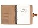 RAYKING Leather Journal Spiral Bound Notebook A5 Refillable Writing Loose Leaf Journal (Brown)