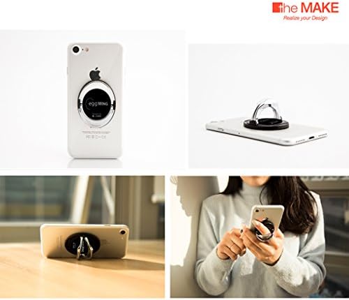 [theMAKE] Egg Wing Smart Multi Phone Holder, Smart Phone Finger Ring Holder and Desk Stand, Car Installation, One-Hand Control, Prevents Dropping and Fatigue, Easy to Take Selfies, Convenient Mounting