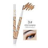 Vinjeely Beauty Pro Highlighter Eyeshadow Pencil Cosmetic Glitter Eye Shadow Pen (champagne)