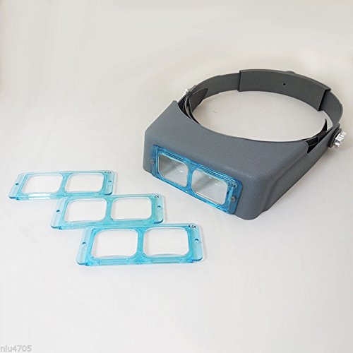 Glass Lenes 1.5X 2X 2.5X 3.5X Optivisor Headband Magnifier Watch Repair Magnifying Glasses Magnifying Eye Lupa