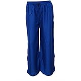 Womens Palazzo Pants Wide Leg Solid Pajamas Bohemian Relaxing Yoga Harem Pant
