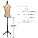 Giantex Female Mannequin Torso Body Dress Form with Black Adjustable Tripod Stand