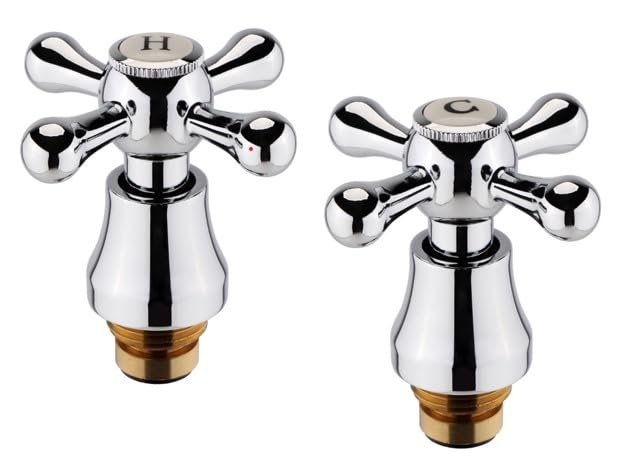 1/2" Traditional Style Tap Conversion Kit by Taps2Traps Hot & Cold Pair