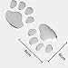 Axe Sickle 3D Chrome Dog Paw Footprint Sticker Decal Auto Car Emblem Decal Decoration (4pcs)