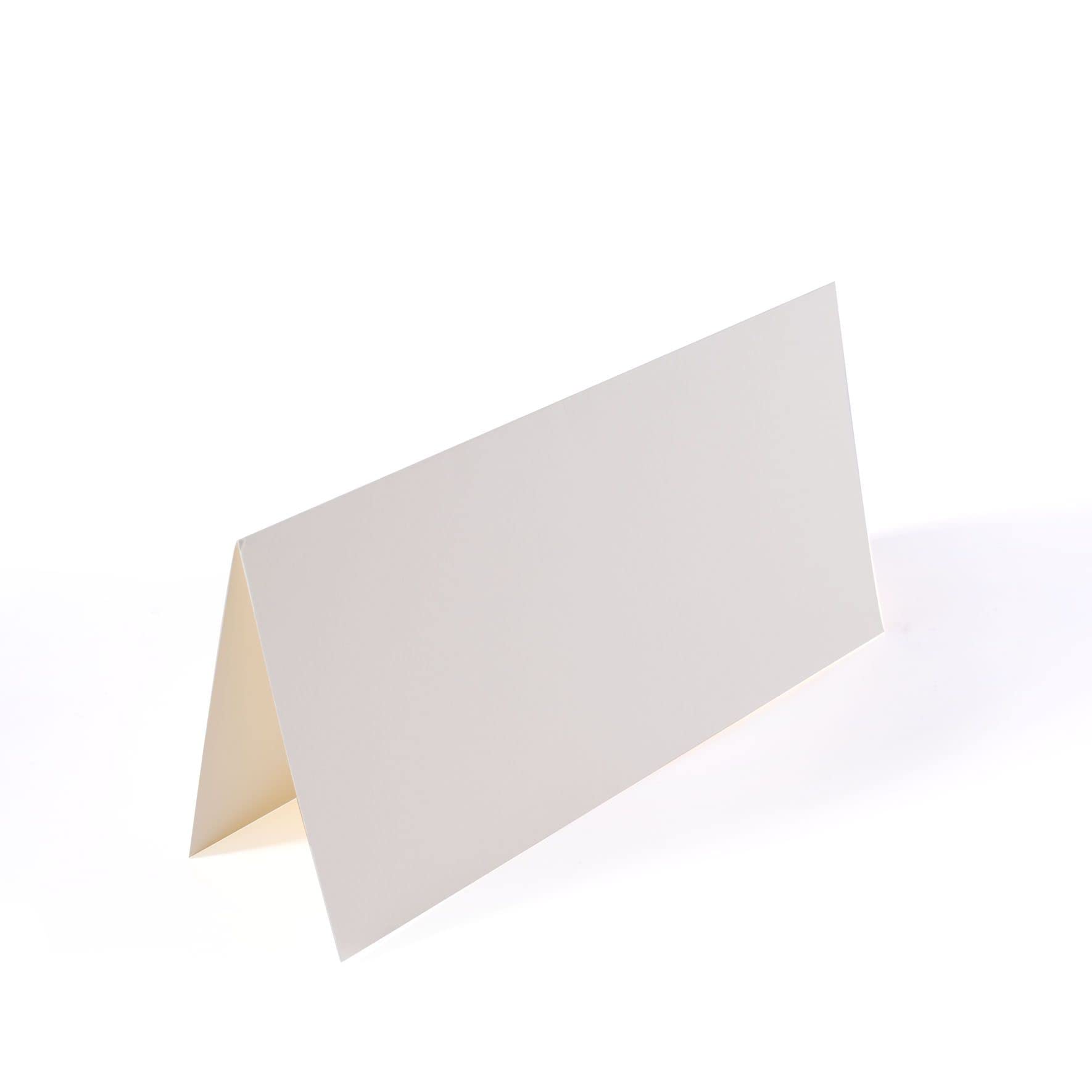 Vaessen Creative Large Rectangular Florence Blank Craft Cards, Ivory, Set of 25, Matching Envelopes Available