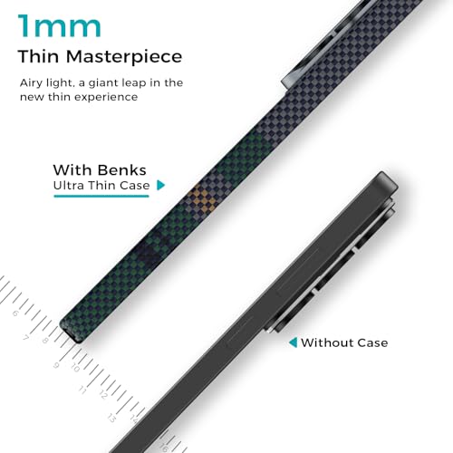 BENKS Aurora ArmorAir for Samsung Galaxy S26 Ultra Case, Built with Kevlar Aramid, Ultra Slim & Lightweight Magnetic Case for S26 Ultra 6.9 Inch, Floating Woven Tech