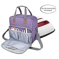 Luxja Carrying Case Compatible with Cricut Easy Press (9 inches x 9 inches), Tote Bag Compatible with Cricut Easy Press and Supplies (Bag Only, Patent Pending), Purple