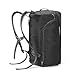 G4Free 35L Lightweight Sports Gym Bag Travel Duffle Backpack Overnight Weekend Duffle Bag with Shoe Compartment Men Women Camping Hiking (Black)