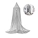 Bed Canopy, Dyna-Living Dome Tent Room Decorate W/Assembly Tools for Boys Girls Reading Playing Indoor Game House, Height-90 inch (Grey)