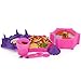 KidsFunwares Princess Platter Castle Place Setting - Transforms from a Castle into a Functional Meal Set - Includes Plate, Bowl, Fork, Spoon, Bowl and Condiment Plate - Dishwasher Safe