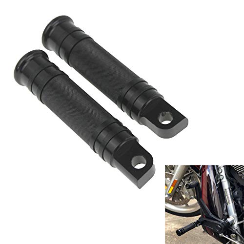 YHMTIVTU Motorcycle Foot Pegs Male Mount Billet Aluminum Footpegs Footrest Fit for Harley Sportster Dyna Road King Electra Glide Fat Bob - Thumbnail 7