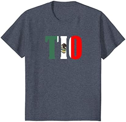 Kids Cool Tio Gift Mexican Shirt Mexican Flag Shirt for Mexican P 10 Heather Blue