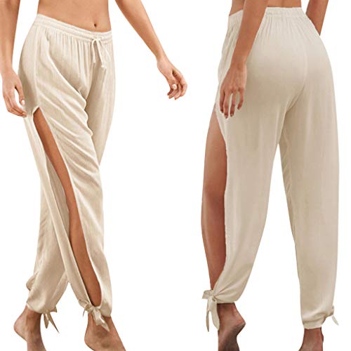 image for Toimothcn Women High Slit Sport Fitness Yoga Pants Casual Loose Elasti