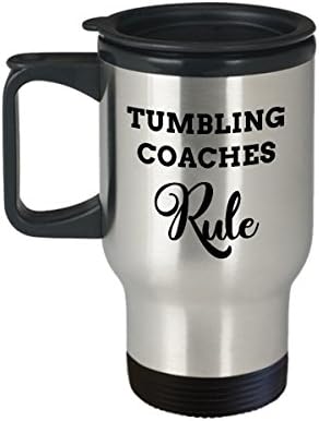 Tumbling Coach Mug, Tumbling Coaches Rule, Appreciation Desk Gifts, Travel Coffee Mug