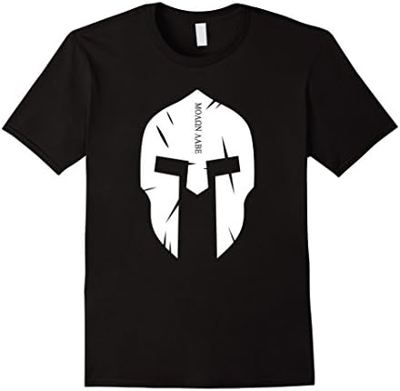 Mens Spartan Warrior Molon Labe T-Shirt Medium Black