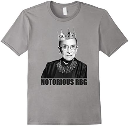 Mens Notorious RBG - Ruth Bader Ginsburg Feminist Womens T-Shirt 2XL Slate