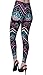 VIV Collection One Size Fashion Print Leggings, Chevron Pinkstromite