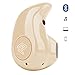 Mini Bluetooth Earphone,Eonfine V4.0+EDR Wireless Bluetooth Earbud,Ultra Slim Hands-free Stereo Headset with Mic For iPhone 6 6 6S Plus,Samsung S7 Note 5 (Khaki)