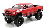 Jada Toys 2014 Chevy Silverado Pickup Truck Collectible Diecast Model Car Red