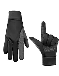 KOPHOTY Mens Winter Gloves,Touch Screen Gloves,Thin Warm Gloves for Driving Running Cycling Texting Snowboarding