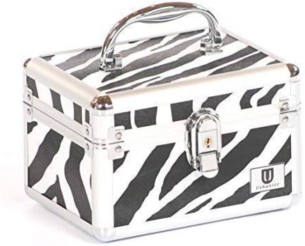 Urbanity Zebra Aluminium Vanity Case/Jewellery Box