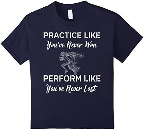 Kids Practice Like You've Never Won-American Football T-Shirt Gif 10 Navy