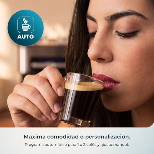 Cafetera Espresso Cafetera Express Power Espresso 20 Matic Elite. 850 W, Presión 20 Bares, Depósito 1,5 Litros, Vaporizador Orientable, Control Digital, Modo Auto, Acero