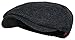 Wonderful Fashion Men's Herringbone Wool Tweed Newsboy IVY Cabbie Driving Hat (One Size, Black)