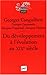 du developpement a l'evolution au xix siecle by 