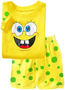Boys Spring/Summer Spongebob Squarepants Nightgown Sleep Pants Pajama Sets (6T)