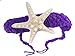 M&G House Newborn Photography Prop Outfits Girl Mermaid Tail Baby Photo Props Mermaid Outfit Crochet Knitted Mermaid Costume Baby Photoshoot Props Halloween Costume Photography Props(Purple&Royalblue)