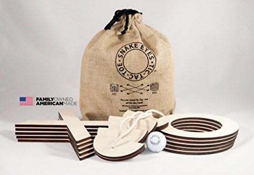 Snake Eyes Tic Tac Toe - Over-sized 8 Inch pieces - Made In America - FREE PRIORITY SHIPPING