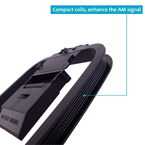 Fancasee AM Loop Antenna 2 Pin Twin Lead Bare Wire Connector Adapter