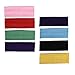 Eboot 12 Pcs Sport Headbands for Women Fabric Elastic Hair Bands Soft Cotton Cloth Stretchy Head Bands Sweat Absorption Athletic Headbands for Workout Yoga Running