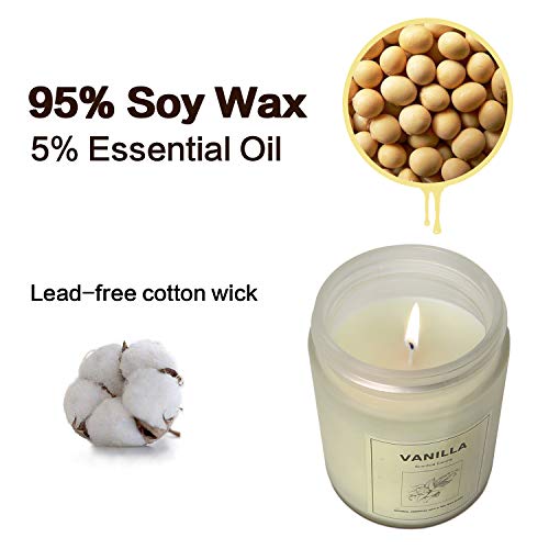 image for Feeke Candles, Natural Scented Soy Candle, Highly Scented and Long Bur