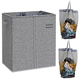 Airensky Double Laundry Hamper Collapsible Laundry