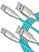 Xcentz USB Type C Cable, [2 Pack 6ft] USB C to USB A Fast Charger, Nylon Braided Charging Cable for Samsung Galaxy S10/S9/S8/Note 8/9/10, LG V20/G5/G6, Pixel, iPad Pro 2018 and More, Blue