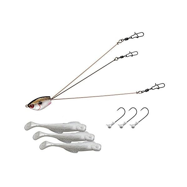 YUM-Yumbrella-Fishing-Lure-Tennessee-Special-3-Wire-Rig-Minnows-3-Pack