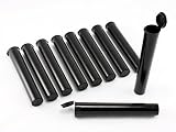 Skyway Viper Tube Doob Vial Waterproof Airtight Smell Proof Odor Sealing Container - Set of 10 (Black)